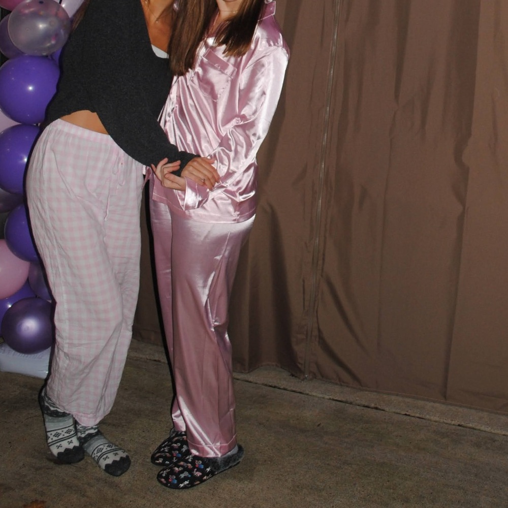 Light Pink Silk Pajamas